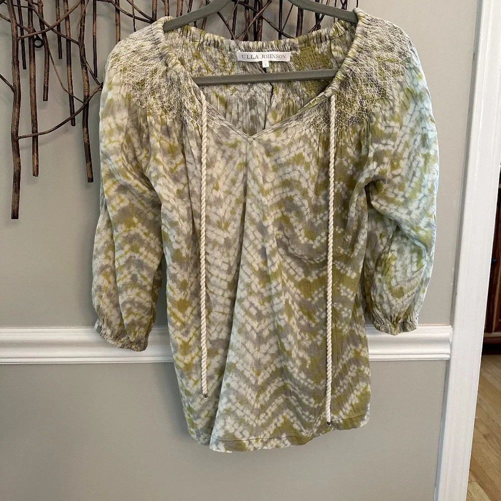 Green Top, Blouse, Ulla Johnson - Picture 1 of 5